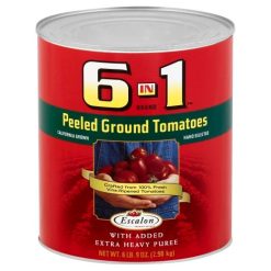 6 in 1 Brand Peeled Ground Tomato, 102 Ounce, 6 Per Case