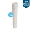 PerfecTouch 10 Ounce Insulated Paper Cup Simply White, 50 Count, 20 Per Case