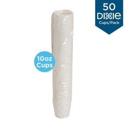 PerfecTouch 10 Ounce Insulated Paper Cup Simply White, 50 Count, 20 Per Case