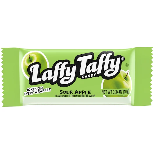 Laffy Taffy Sour Apple, 0.34 Ounce, 145 Per Box, 8 Per Case