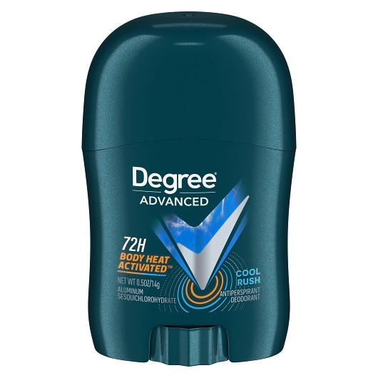 Degree Men Advanced Body Heat Activated 72 Hour Cool Rush Anti-Perspirant Deodorant Stick, 0.5 Ounce, 36 Per Case
