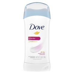 Dove Women s 48 Hour Powder Anti-Perspirant Deodorant Stick, 2.6 Ounce, 12 Per Box