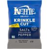 Kettle Foods Sea Salt & Pepper Krinkle Cut Potato Chips, 2 Ounces - 6 Per Case