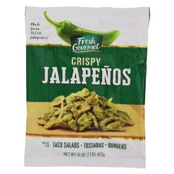 Fresh Gourmet Crispy Jalapeno Strips Salad Topping Bag, 1 Pound, 10 Per Case