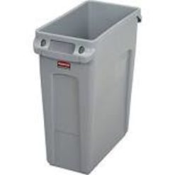 Rubbermaid Commercial Products Slim Jim With Venting Channels, 1 Count, 4 Per Case
