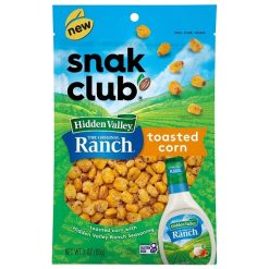 Snak Club Hidden Valley Ranch Toasted Corn, 3 Ounce, 6 Per Case