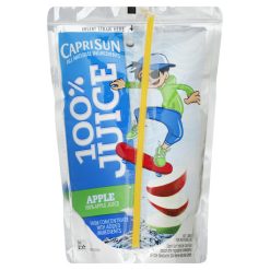 Capri Sun 100% Apple Juice, 60 Fluid Ounces, 4 Per Case