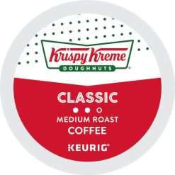 Krispy Kreme Doughnuts Classic Medium Roast Coffee K-Cup Pod, 24 Count, 4 Per Case