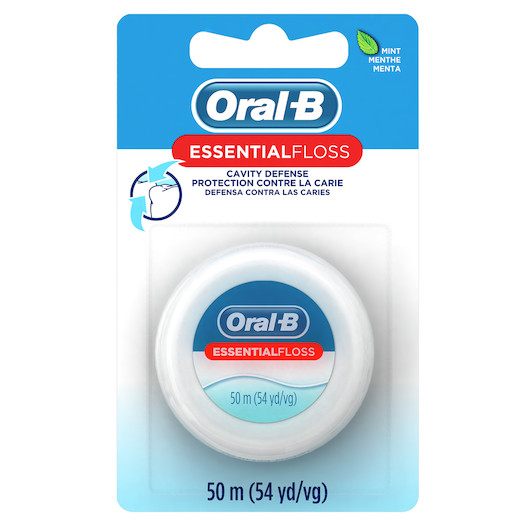 Oral-B Essential Mint Floss, 55 Yard, 24 Per Case