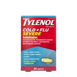Tylenol Cold & Flu Severe, 24 Count, 6 Per Pack, 8 Per Case