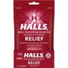 Halls Bag Cherry Cough Drops, 30 Count, 12 Per Box, 4 Per Case