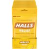 Halls Honey Lemon Cough Drops, 30 Count, 12 Per Pack, 4 Per Case