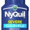 Vicks Nyquil Severe Multi Sympton, 1 Fluid Ounce, 8 Per Pack, 4 Per Case