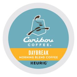 Caribou Coffee K-Cup Pod Daybreak Morning Blend, 10 Ounce, 4 Per Case