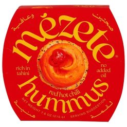Mezete Middle Eastern Red Hot Chili Hummus, 7.6 Ounce, 6 Per Case