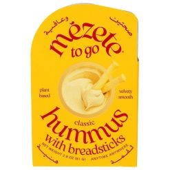 Mezete To Go Classic Hummus With Breadsticks, 2.9 Ounce, 6 Per Case