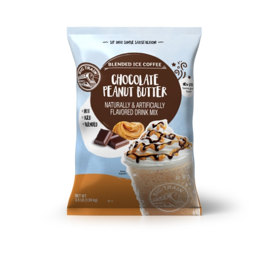 Big Train Chocolate Peanut Butter Blended Ice Coffee, 3.5 Pound, 5 Per Case