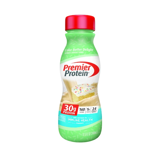 Premier Protein Cake Batter Delight Protein Shake, 11.5 Fluid Ounce, 12 Per Case