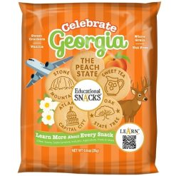 Educational Snacks Celebrate Georgia Vanilla Crackers, 0.9 Ounce, 120 Per Case