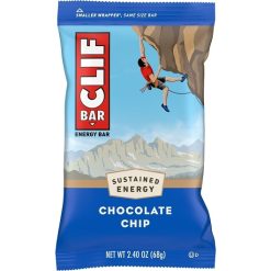Clif Bar Chocolate Chip Energy Bar, 2.4 Ounces, 12 Per Box, 16 Per Case
