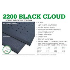 Cactus Mat Vip Blkcloud Black 3 X5 , 1 Each