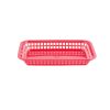 Tablecraft 10.75 Inch X 7.75 Inch X 1.5 Inch Grande Rectangular Red Plastic Basket, 36 Each