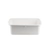 Tablecraft 7 Inch White Tote Box, 12 Each