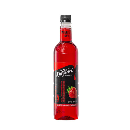 Davinci Gourmet Strawberry Flavored Syrup, 750 ml, 4 Per Case