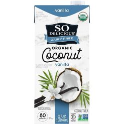 So Delicious Dairy Free Aseptic Vanilla Coconut Milk, 32 Fluid Ounce, 12 Per Case