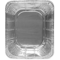 Handi-Foil Aluminum Silver Half Size Steam Deep Foil Pan Pan, 100 Per Case