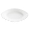 Hall China Embossed Handle Oval Rarebit 8 Ounce White, 2 Dozen