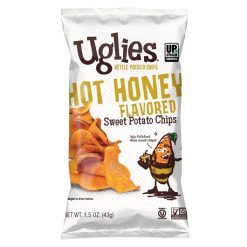 Uglies Hot Honey Sweet Potato Kettle Chips Peg Bags, 1.5 Ounce, 10 Per Case