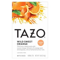 Tazo Tea Wild Sweet Orange, 20 Count, 6 Per Case