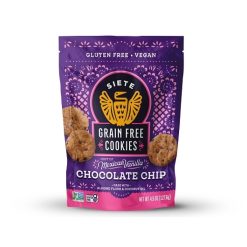 Siete Family Foods Hint Of Mexican Vanilla Chocolate Chip Cookies, 4.5 Ounce, 10 Per Case