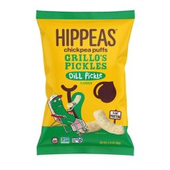 Hippeas Grillo s Dill Pickle Chickpea Puffs, 3.75 Ounce, 12 Per Case
