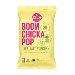 Angie s Boomchickapop Artisan Treats Kosher Sea Salt Popcorn, 0.6 Ounces, 24 Per Case