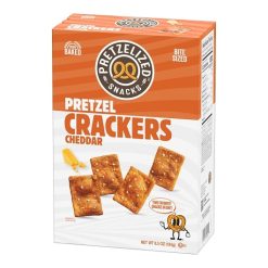Pretzelized Snacks Cheddar Pretzel Crackers, 6.5 Ounce, 12 Per Case