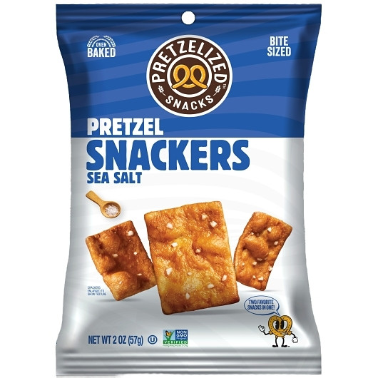 Pretzelized Snacks Sea Salt Pretzel Crackers, 2 Ounce, 8 Per Case