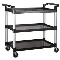 Winco Pl/ Utility Cart Black, 1 Set
