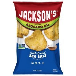 Jackson s Sea Salt Kettle Potato Chip In Avocado Oil Case, 5 Ounce, 12 Per Case