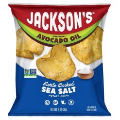 Jackson s Classic Kettle Sea Salt Potato Chips Avocado Oil, 1 Ounce, 50 Per Case