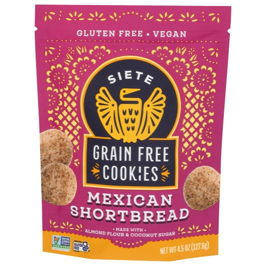 Siete Family Foods Mexican Shortbread Cookie, 4.5 Ounce, 10 Per Case