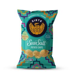 Siete Family Foods Sea Salt Kettle Cooked Potato Chips, 5.5 Ounce, 6 Per Case