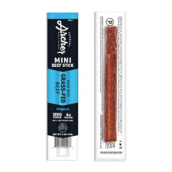 Country Archer Jerky Co Original Bag Grass-Fed Beef Stick Minis, 4 Ounce, 10 Per Case