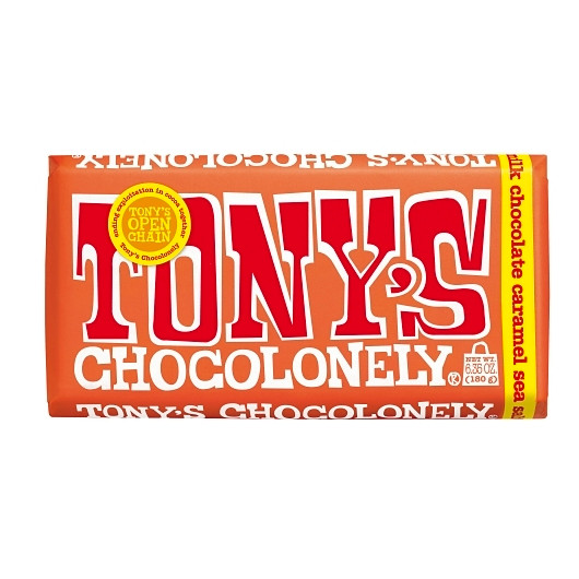 Tony s Chocolonely Milk Caramel Sea Salt, 6.35 Ounce, Pack of 15