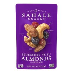 Sahale Snacks Glazed Blueberry Yuzu Almond Mix, 4 Ounce, 6 Per Case