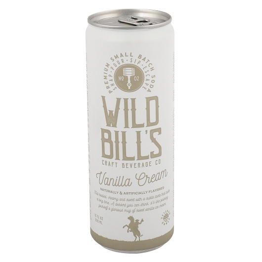 Wild Bill s Olde Fashioned Soda Co. Vanilla Cream Soda, 12 Ounce, 12 Per Case