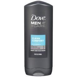 Dove Men+Care Clean Comfort Body And Face Wash, 13.5 Fluid Ounce, 6 Per Case