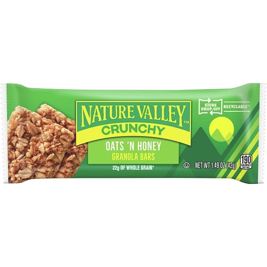 Nature Valley Oats N Honey Crunchy Granola Bar, 1.49 Ounce, 18 Per Box, 6 Per Case