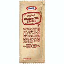 Kraft Barbecue Sauce Packet, 0.44 ounce, 200 per case